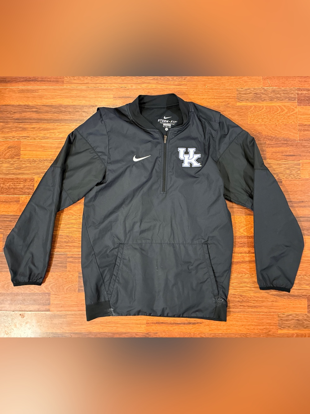 Nike Black UK Storm-FIT Quarter-Zip Pullover Windbreaker